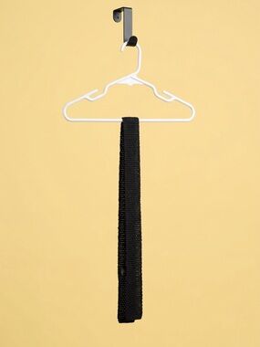 Black Woven Knit tie